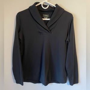 LL Bean Shawl Collar Tee
